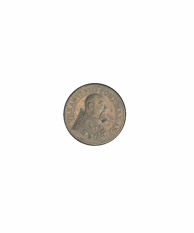 Urbano VIII, papa / Trasfigurazione (medaglia pontificia) di L.L.M. (primo quarto sec. XVII)