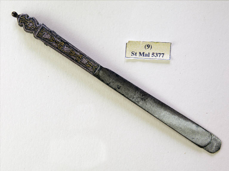 Coltelli con manici decorati, Elementi decorativi (coltello) - ambito italiano (sec. XVII)