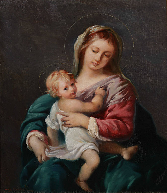 Madonna col Bambino, Madonna col Bambino (dipinto) di Acerbi, Mario (sec. XX)
