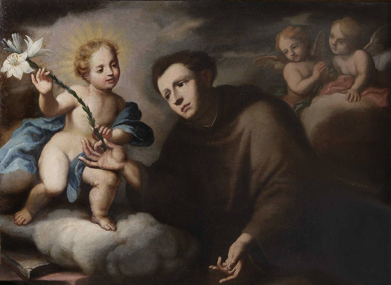 Sant'Antonio da Padova col Bambino, Sant'Antonio da Padova col Bambino (dipinto) (sec. XIX)