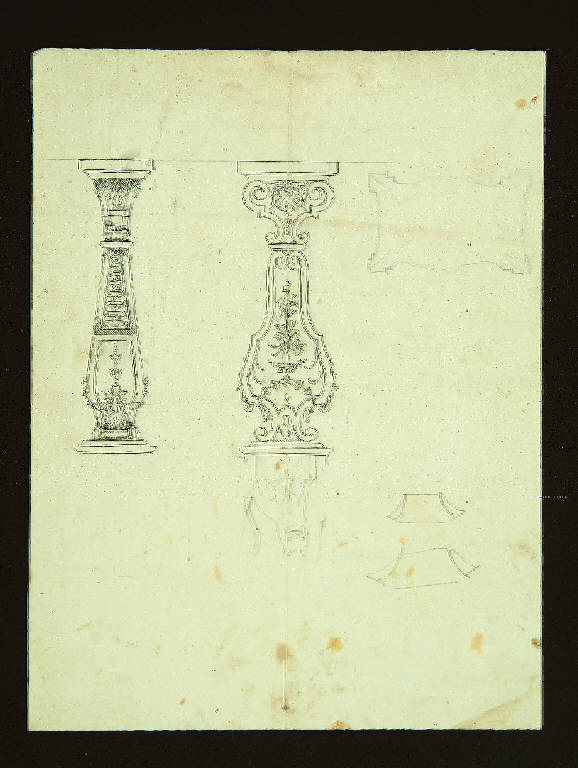 porta (disegno) di Giuseppe Mentessi (secc. XIX/ XX)