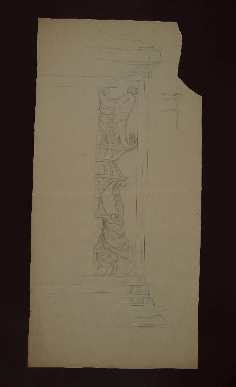 LESENA (disegno) di Bagatti Valsecchi Fausto; Bagatti Valsecchi Giuseppe (secc. XIX/ XX)