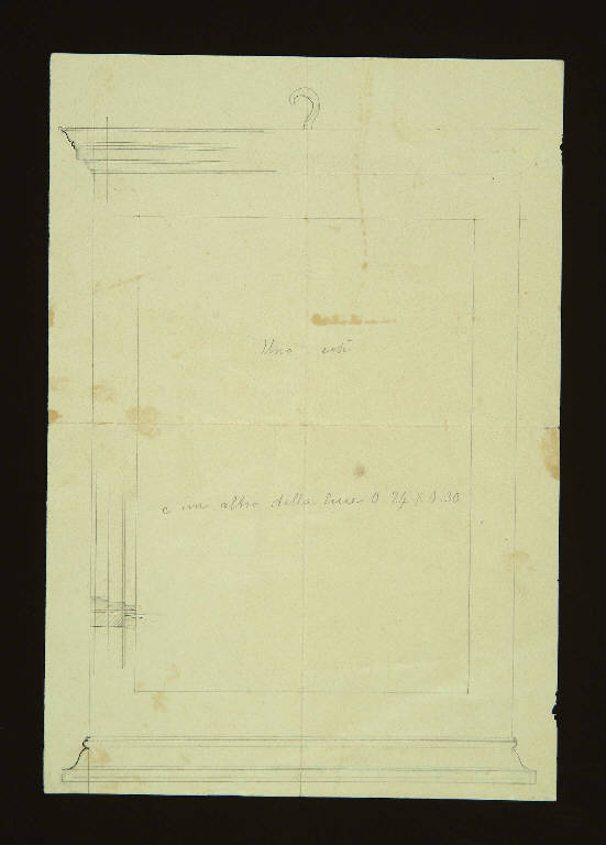 CORNICE (disegno) di Bagatti Valsecchi Fausto; Bagatti Valsecchi Giuseppe (secc. XIX/ XX)