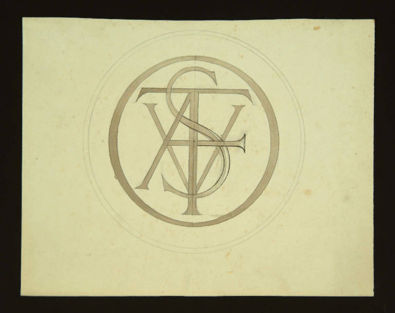 MONOGRAMMA (disegno) di Bagatti Valsecchi Fausto; Bagatti Valsecchi Giuseppe (secc. XIX/ XX)