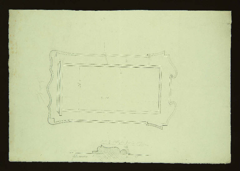 CORNICE PER FINESTRA (disegno) di Bagatti Valsecchi Fausto; Bagatti Valsecchi Giuseppe (secc. XIX/ XX)