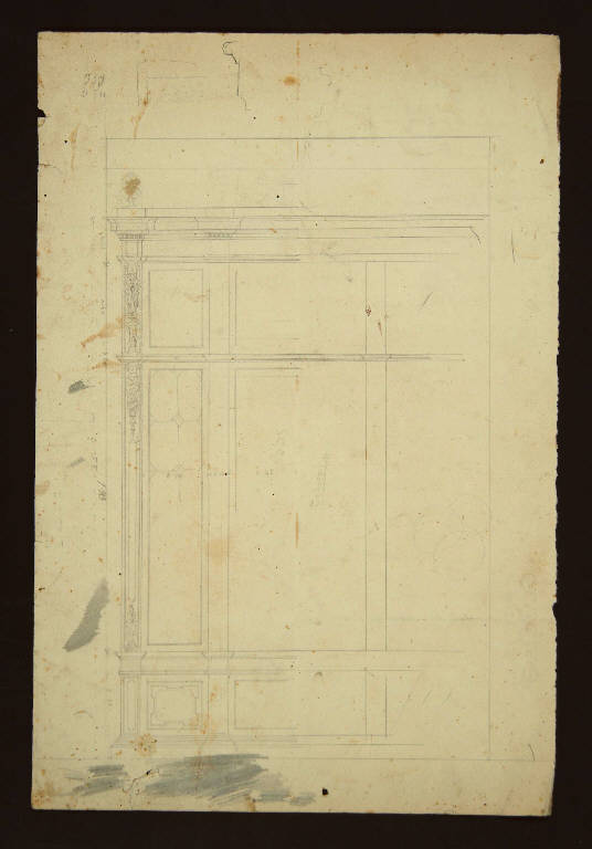 STUDIO PER PARETE (disegno) di Bagatti Valsecchi Fausto; Bagatti Valsecchi Giuseppe (secc. XIX/ XX)