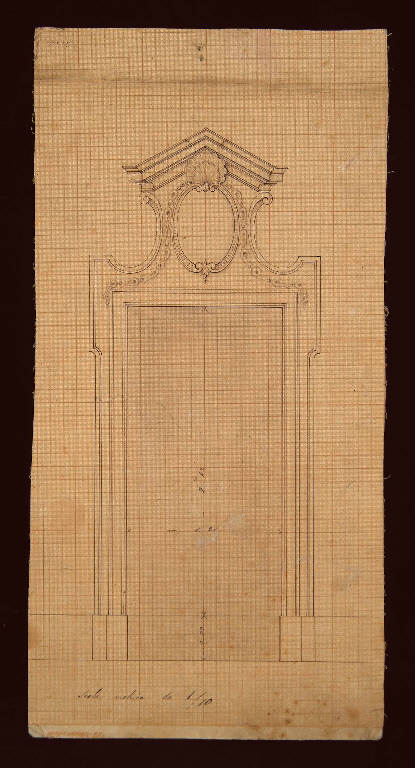 STUDIO PER UNA PORTA (disegno) di Bagatti Valsecchi Fausto; Bagatti Valsecchi Giuseppe (secc. XIX/ XX)