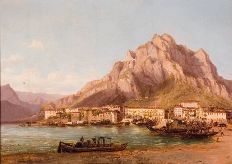 Porto di Lecco (dipinto) di Taparelli D'Azeglio, Massimo (sec. XIX)