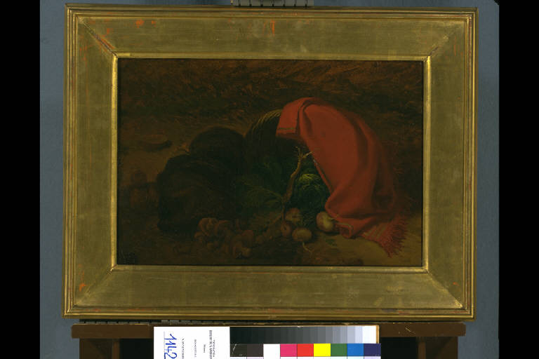 NATURA MORTA CON ORTAGGI (dipinto) di Londonio Francesco (metà sec. XVIII)