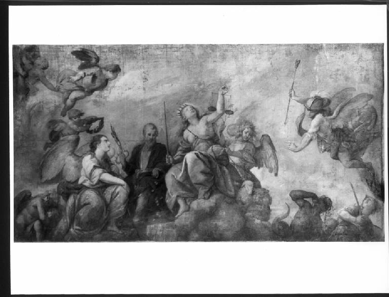 TRIONFO DELLA GIUSTIZIA (dipinto) di Nuvolone Panfilo (sec. XVI)