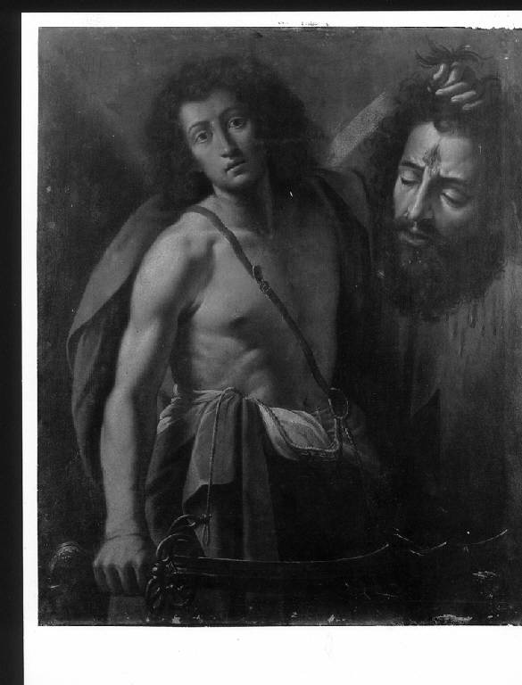 DAVIDE E GOLIA (dipinto) di Vermiglio Giuseppe (attr.) (secondo quarto sec. XVII)
