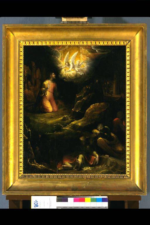 ORAZIONE DI CRISTO NELL'ORTO DEGLI ULIVI (dipinto) di Lomazzo Giovan Paolo (terzo quarto sec. XVI)