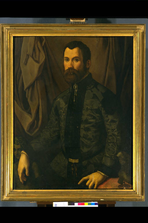 Ritratto maschile (dipinto) di Allori Cristofano detto Bronzino (maniera) (metà sec. XVI)
