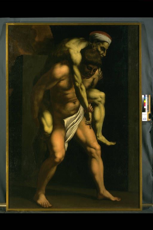 ENEA E ANCHISE (dipinto) di Mariani Antonio (sec. XVII)