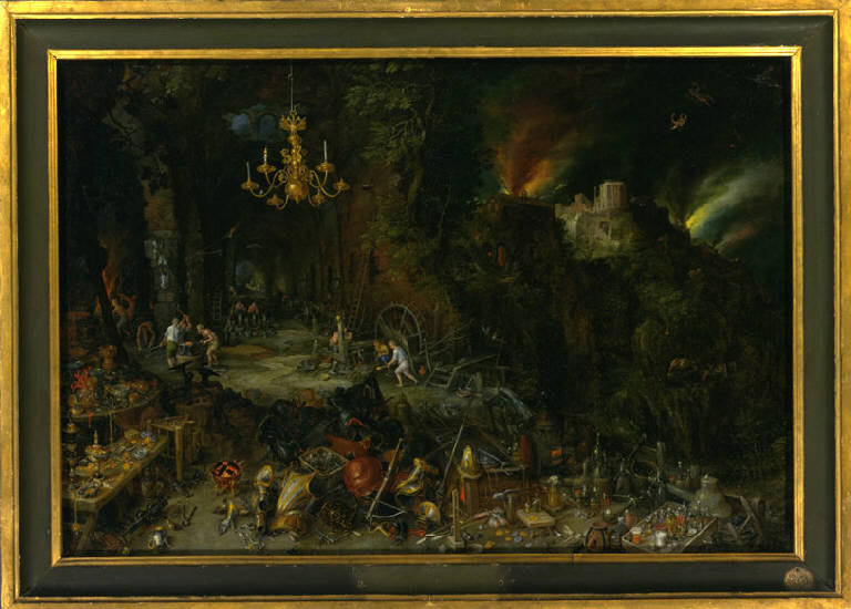 Allegoria del Fuoco, allegoria del fuoco (dipinto) di Brueghel, Jan il Vecchio (sec. XVII)