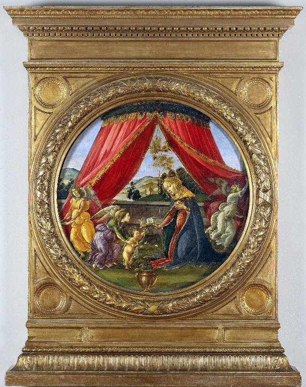 Madonna del padiglione, Madonna col Bambino e angeli (dipinto) di Botticelli, Sandro (sec. XV)