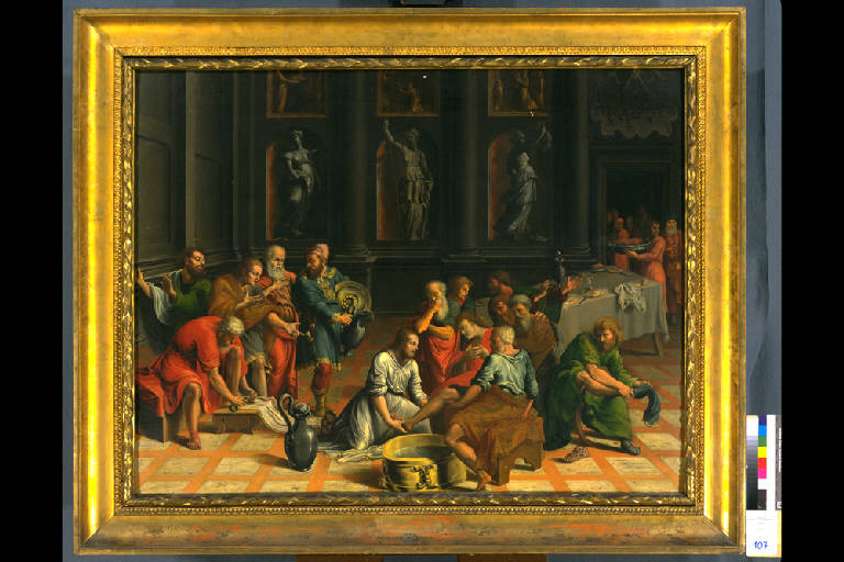 LAVANDA DEI PIEDI (dipinto) - scuola fiamminga (sec. XVI)