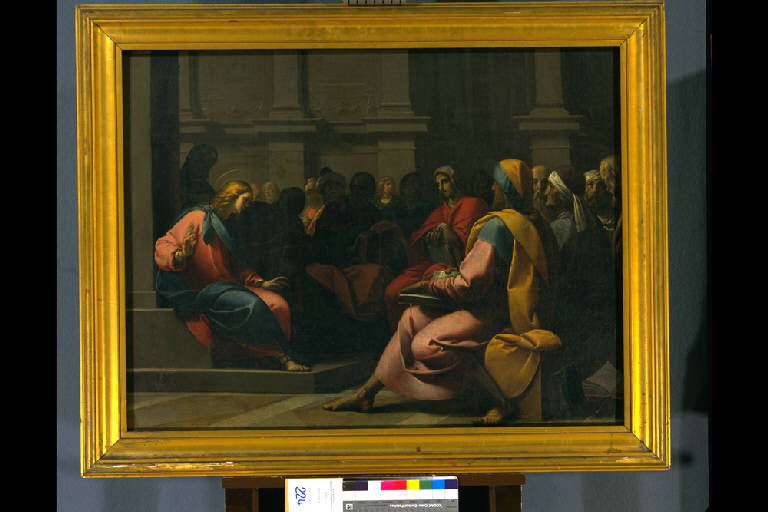 GESÙ TRA I DOTTORI (dipinto) di Mazzucchelli Pier Francesco detto il Morazzone (sec. XVII)