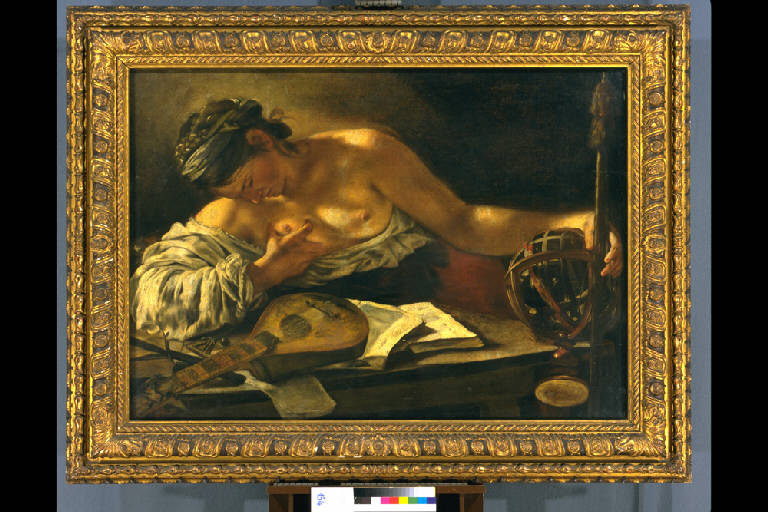 FIGURA FEMMINILE ALLEGORICA (dipinto) di Serodine Giovanni (sec. XVII)