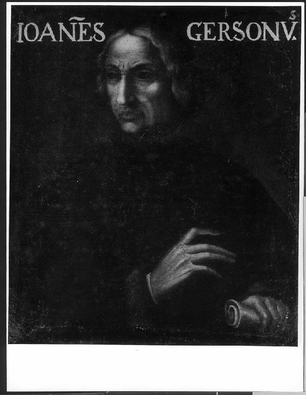 RITRATTO DI JEAN DE GERSON (dipinto) - scuola lombarda (prima metà sec. XVII)