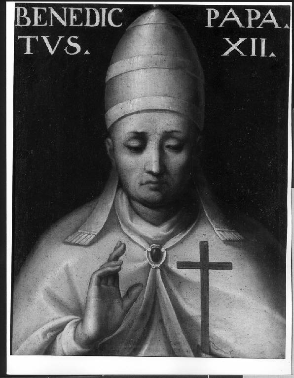 RITRATTO DI BENEDETTO XII (dipinto) di Franchi Giuseppe (attr.) (primo quarto sec. XVII)