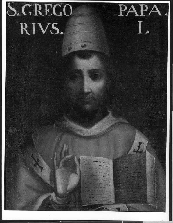 RITRATTO DI SAN GREGORIO I MAGNO (dipinto) di Franchi Giuseppe (attr.) (primo quarto sec. XVII)