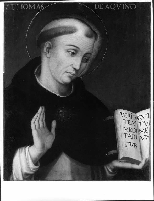 RITRATTO DI SAN TOMMASO D'AQUINO (dipinto) di Vanni Francesco (cerchia) (sec. XVI)