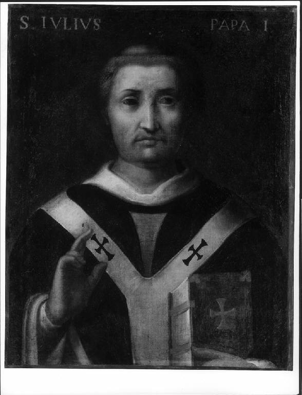 RITRATTO DI SAN GIULIO I (dipinto) di Franchi Giuseppe (attr.) (primo quarto sec. XVII)