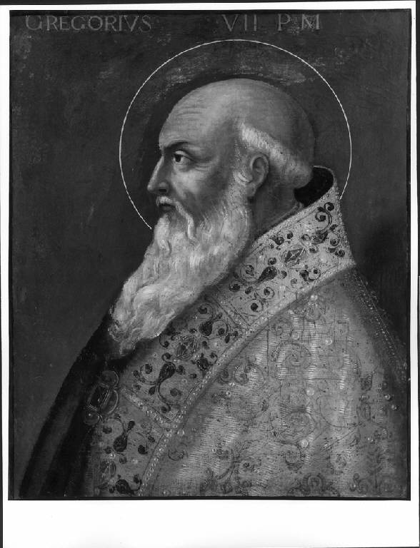 RITRATTO DI SAN GREGORIO VII (dipinto) di Franchi Giuseppe (attr.) (sec. XVII)