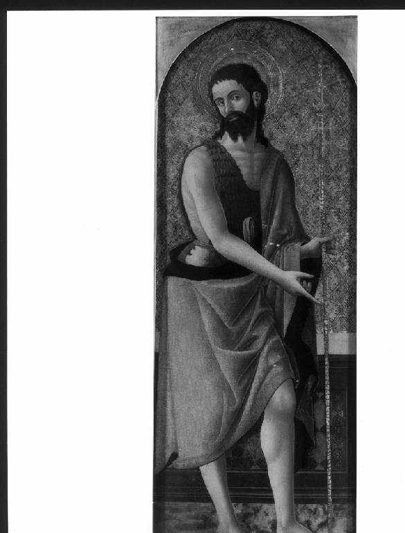 Polittico di San Nicola da Tolentino, SAN GIOVANNI BATTISTA (dipinto) di Mazone Giovanni (sec. XVI)