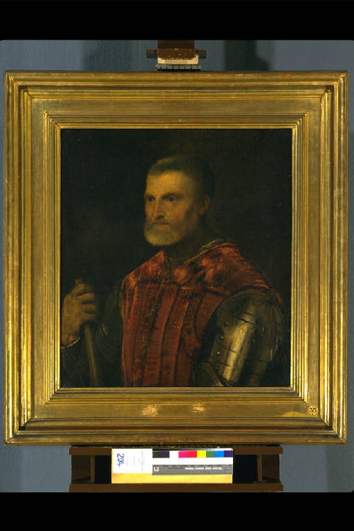 UOMO CON ARMATURA (dipinto) di Vecellio Tiziano (secondo quarto sec. XVI)