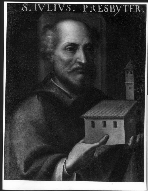 RITRATTO DI SAN GIULIO VESCOVO (dipinto) di Franchi Giuseppe (attr.) (primo quarto sec. XVII)