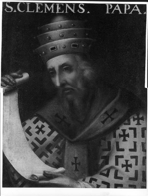 RITRATTO DI SAN CLEMENTE I (dipinto) di Franchi Giuseppe (attr.) (primo quarto sec. XVII)