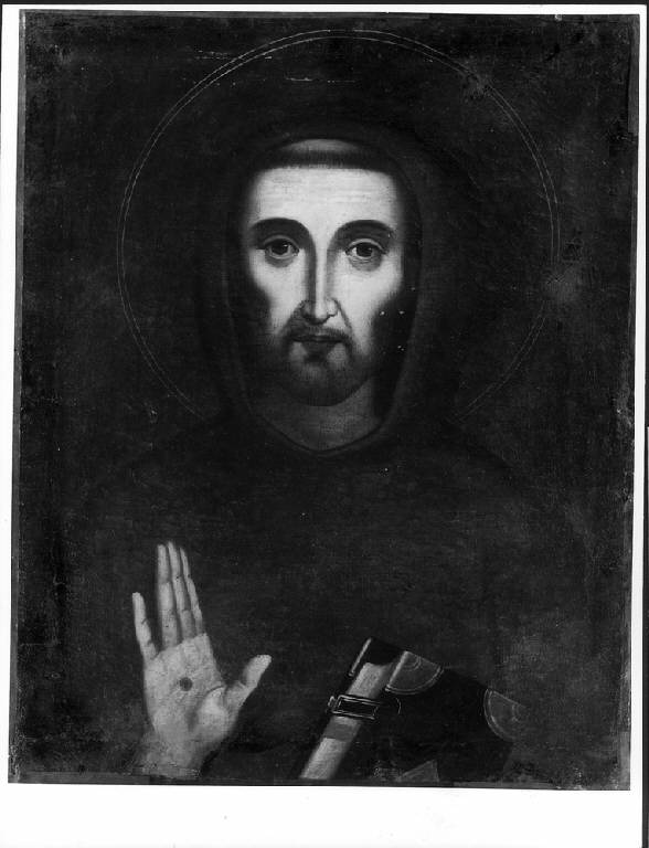 RITRATTO DI SAN FRANCESCO D'ASSISI (dipinto) di Franchi Giuseppe (inizio sec. XVII)