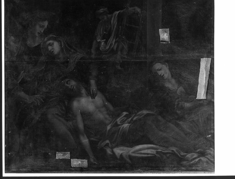 COMPIANTO SUL CRISTO MORTO (dipinto) di Allegri Antonio detto Correggio (maniera) (fine/inizio secc. XVI/ XVII)