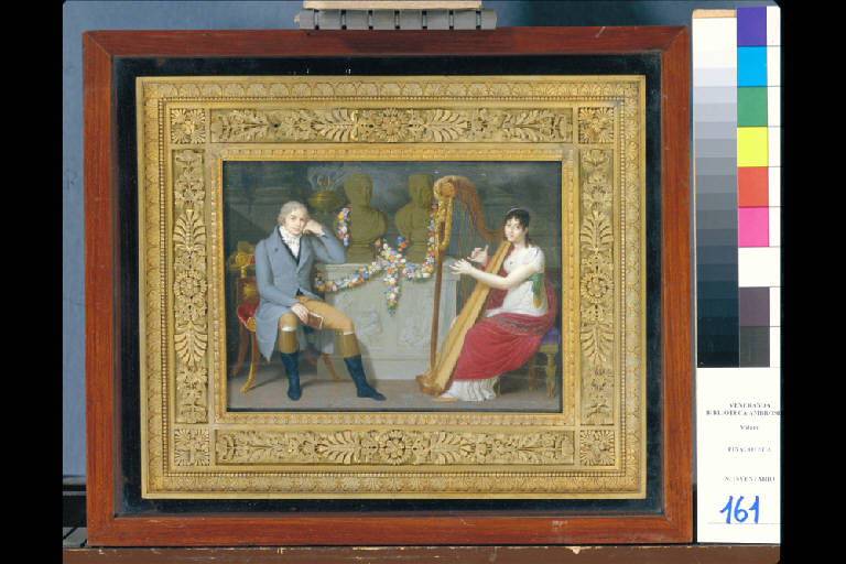 GIOVANNI EDOARDO E MARIA DE PECIS (miniatura) di Gigola Giovanni Battista (primo quarto sec. XIX)