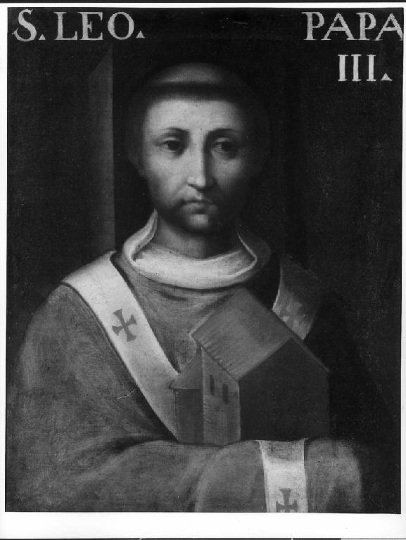 RITRATTO DI SAN LEONE III (dipinto) di Franchi Giuseppe (sec. XVII)