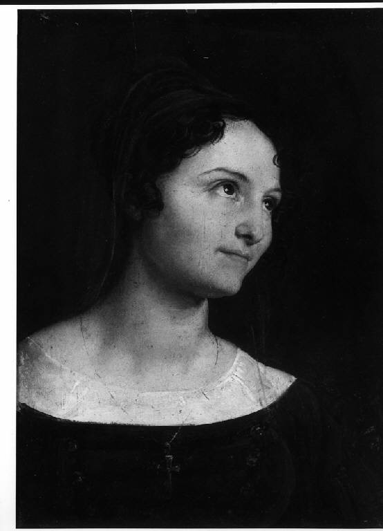Ritratto femminile, RITRATTO FEMMINILE (dipinto) - scuola lombarda (sec. XIX)