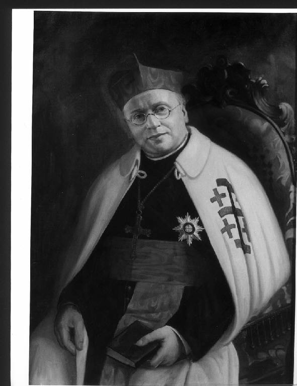 Ritratto del cardinal Tosi, grande dignitario dell'ordine del S. Sepolcro, RITRATTO DI ECCLESIASTICO (dipinto) - scuola lombarda (prima metà sec. XX)