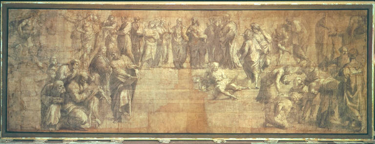 La Scuola di Atene, la Scuola di Atene (cartone) di Sanzio, Raffaello (sec. XVI)