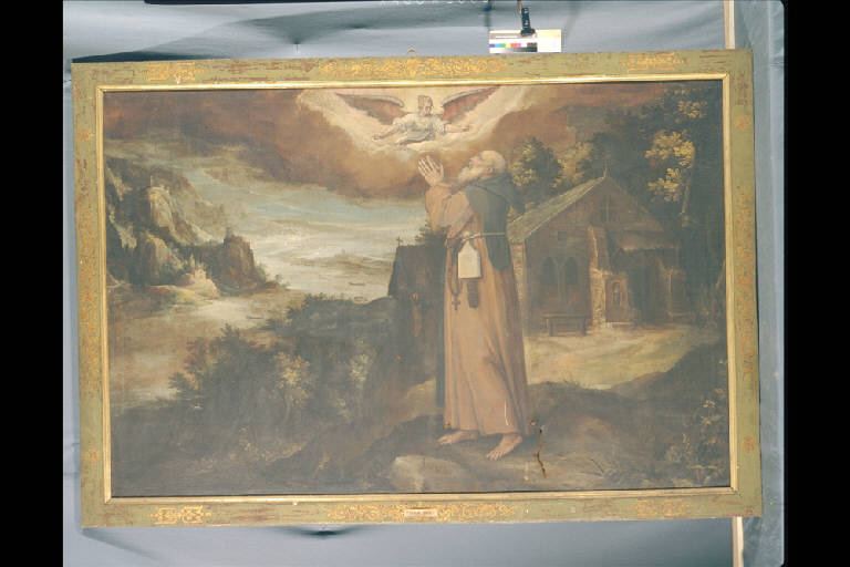 PAESAGGIO CON ANUB (dipinto) di Bril Paul (secc. XVI/ XVII)