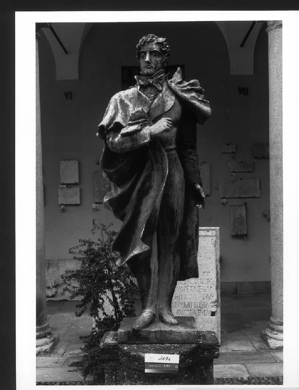 René Chateaubriand, RITRATTO MASCHILE A FIGURA INTERA (statua) di Auricoste Emanuele (sec. XX)