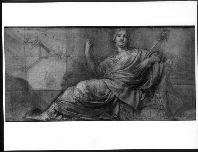 Allegoria, FIGURA ALLEGORICA FEMMINILE DISTESA (dipinto) di Appiani Andrea (sec. XIX)
