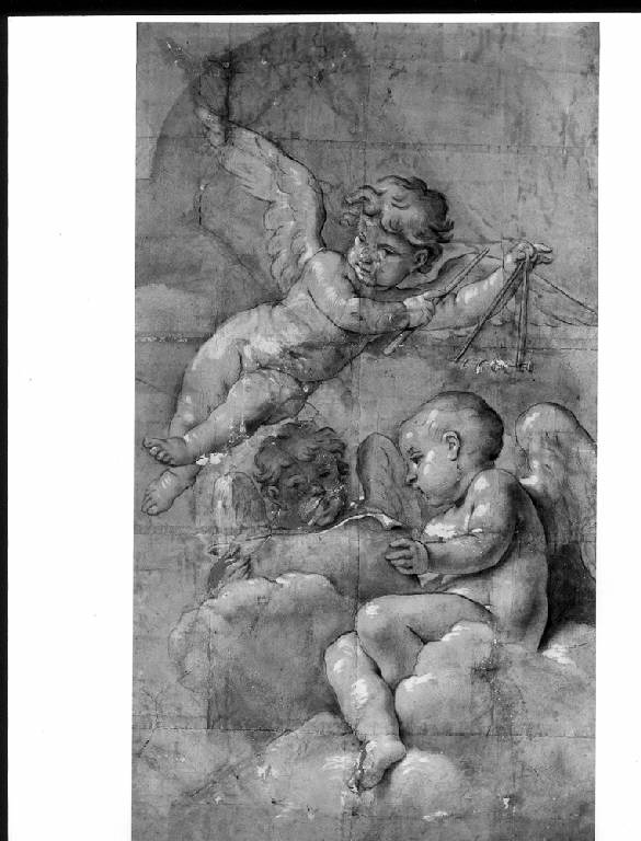 Angioletti musicanti, ANGELI MUSICANTI (dipinto) - scuola lombarda (seconda metà sec. XVII)