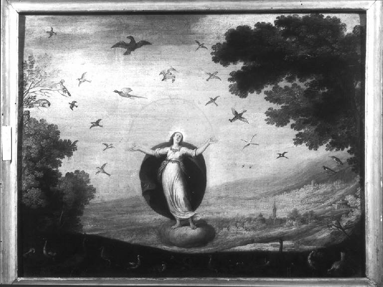 ALLEGORIA DELL'ARIA (dipinto) - scuola fiamminga (sec. XVII)