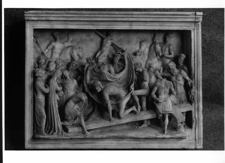 SALITA AL CALVARIO (rilievo scultoreo) di Busti Agostino detto Bambaia (sec. XVI)