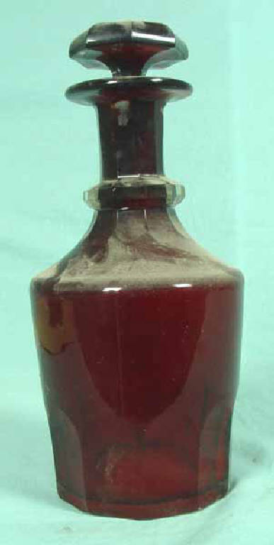bottiglia - manifattura boema (sec. XIX)