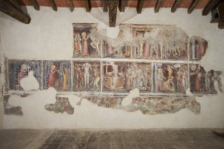 Episodi della vita di santa Margherita d'Antiochia (dipinto murale) di Maestro delle Storie di Santa Margherita (inizio sec. XV)
