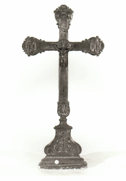 CROCIFISSO (croce d'altare) - manifattura lombarda (fine/inizio secc. XVIII/ XIX)