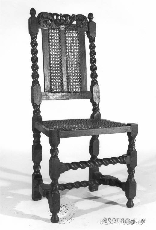 sedia - produzione inglese (sec. XVII)